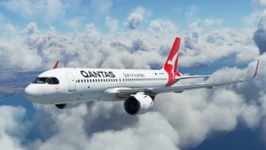 QANTAS A32NX 2021 Silver Roo Livery  thumbnail 12