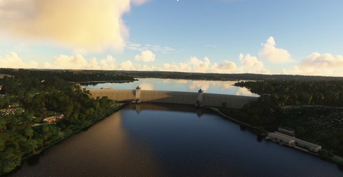 New "Lights" scenery for MOHN Dam, Mohne Dam, Germany.