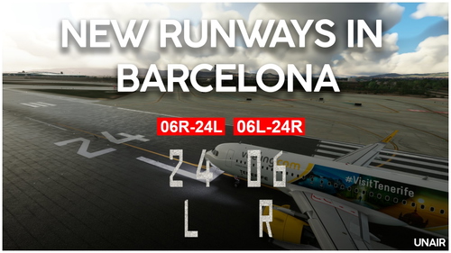 NEW RUNWAYS IN BARCELONA (LEBL) FOR LVFR🛫
