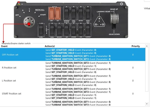 NextGen EMB-110 Bandeirante Spad.Next Profile for Logitech / Saitek Switch Panel