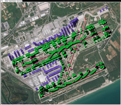 Pilot2ATC Barcelona El-Prat Airport LEBL Taxiways and Gates
