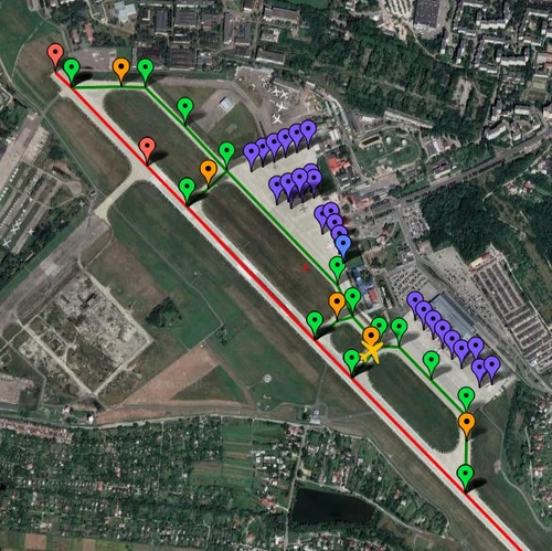 Pilot2ATC Lviv UKLL Taxiways and Gates 