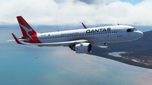 QANTAS A32N 2021 Silver Roo Livery thumbnail 7