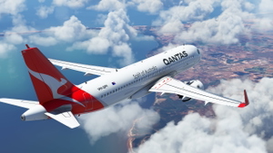 QANTAS A32N 2021 Silver Roo Livery thumbnail 4