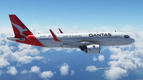 QANTAS A32N 2021 Silver Roo Livery