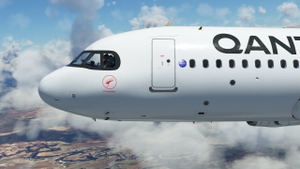 QANTAS A32N 2021 Silver Roo Livery thumbnail 3