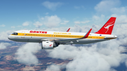 QANTAS A32N Retro Roo 1