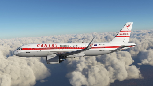 QANTAS A32NX RETRO PACK 1 1959 - 1967 (Painted & Clean)