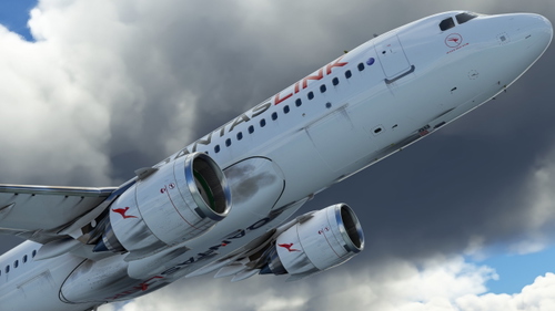 QANTASLINK A32N 2016 Silver Roo Livery