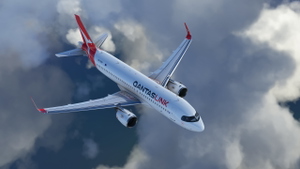 QANTASLINK A32N 2021 Silver Roo Livery thumbnail 4