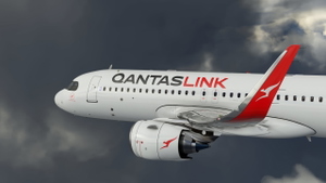 QANTASLINK A32N 2021 Silver Roo Livery thumbnail 2