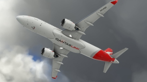 QANTASLINK A32N 2021 Silver Roo Livery thumbnail 9