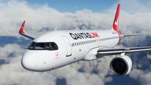 QANTASLINK A32N 2021 Silver Roo Livery thumbnail 7