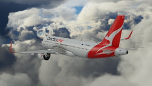 QANTASLINK A32N 2021 Silver Roo Livery thumbnail 12