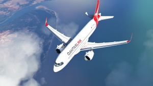 QANTASLINK A32N 2021 Silver Roo Livery thumbnail 8
