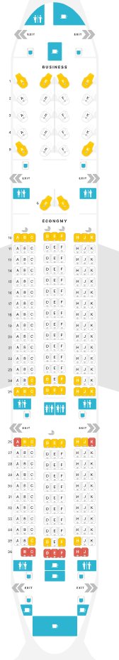 Qatar Airways 787 Seatplan