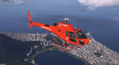 Rio de Janeiro Firefighters | PP-MBM | RotorSimPilot H125 | 8K Resolution
