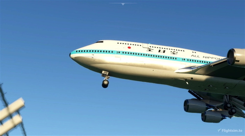 [Salty747] B747-8i All Nippon Airways ANA (Retro Mohican)  [8K ULTRA] (No mirror)