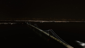 San Francisco - Oakland Bay Bridge Enhanced Night Lighting, San Francisco Bay Area, CA thumbnail 7