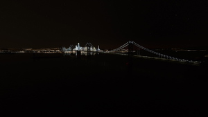 San Francisco - Oakland Bay Bridge Enhanced Night Lighting, San Francisco Bay Area, CA thumbnail 5