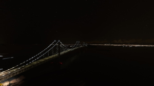 San Francisco - Oakland Bay Bridge Enhanced Night Lighting, San Francisco Bay Area, CA thumbnail 4
