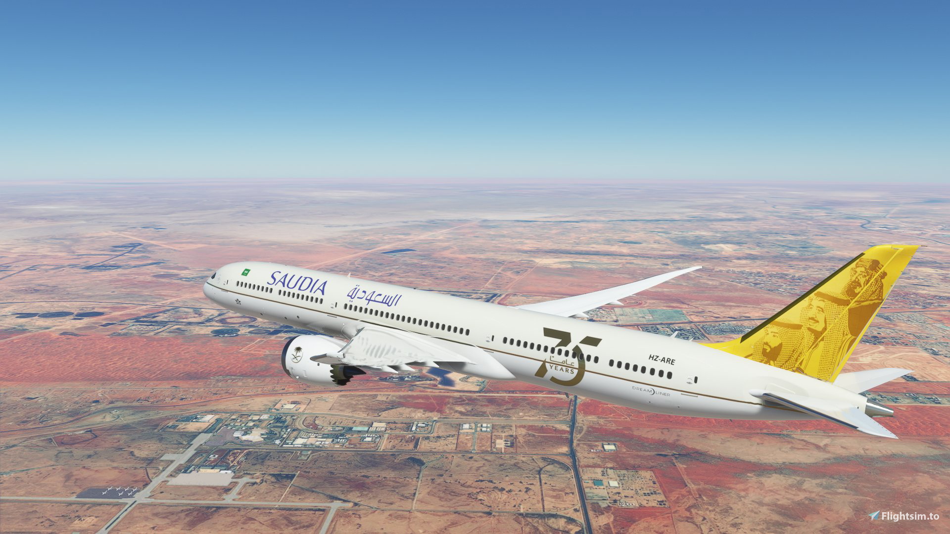 Saudi livery 787 75th - Image 2