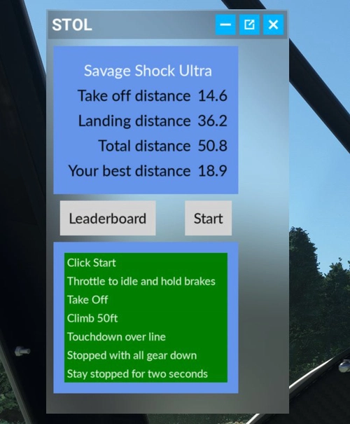 STOL & STOL Drag Tracker