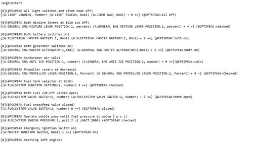 Text to Speech Interactive Checklists for Big Radials' Grumman Goose using Axis and Ohs