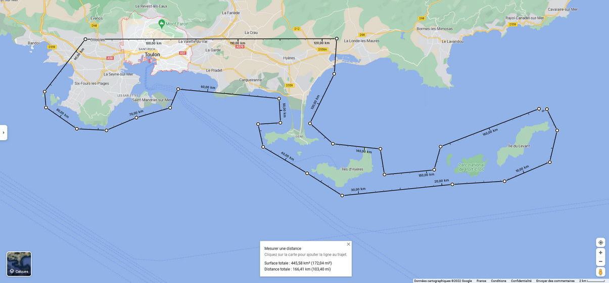 Toulon area fix 500 km² - Image 1