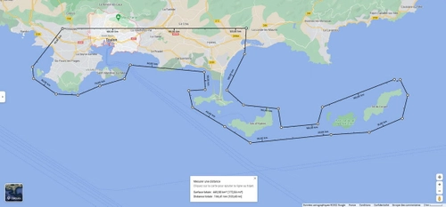 Toulon area fix 500 km²