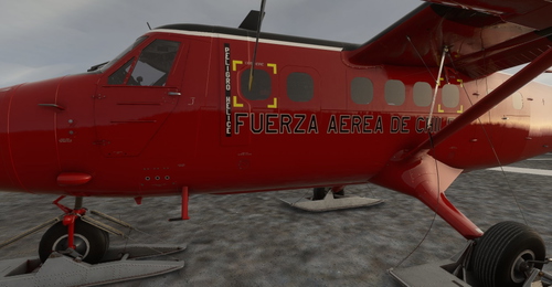 Twin Otter Chilean Air Force Ski Antarctic livery