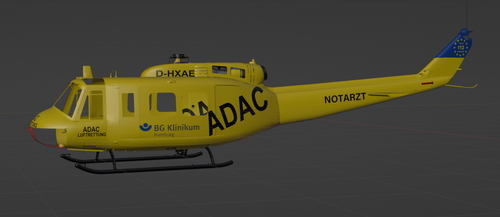 UH-1h-heuy-D-HXAE ADAC Helicopter