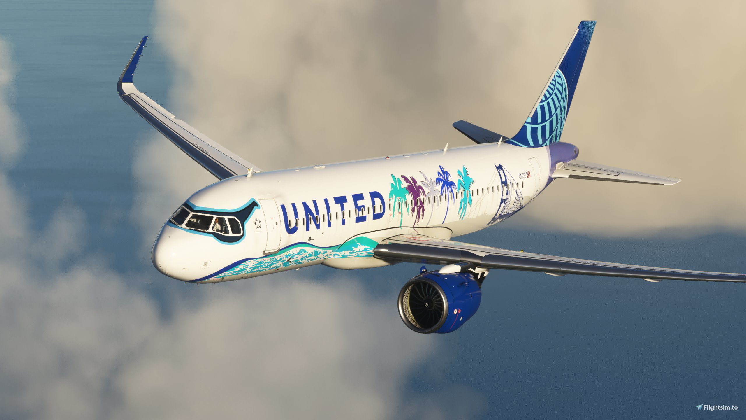 United "Her Art: California" [8K] - FBW A32NX - Image 1