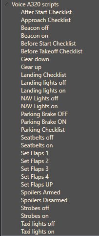 Voice controlled FBW A320 with integrated Voice Checklists (Lufthansa) - (for AAO) thumbnail 3