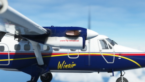 WinAir DH6 300 Wheels Pax Twin Otter PJ-WII New Repaint on 8K  thumbnail 7
