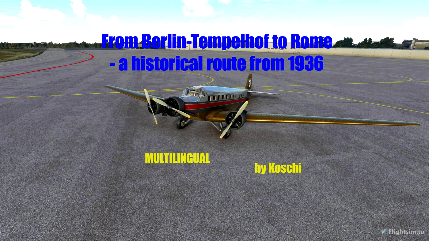 Flight From Rome To Berlin Germany flightsim.to