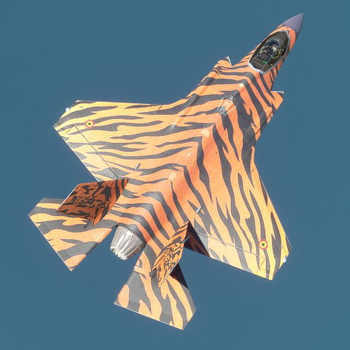 31st SQN Tiger livery for IndiaFoxtEcho LM F-35A Lightning II