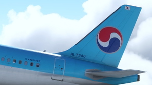 [4K & 8K] Korean Air livery for Fenix A320 thumbnail 1