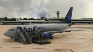 [4K] PMDG 737-700BDSF Azul Cargo (FICTIONAL) thumbnail 2