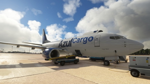 [4K] PMDG 737-700BDSF Azul Cargo (FICTIONAL) thumbnail 6