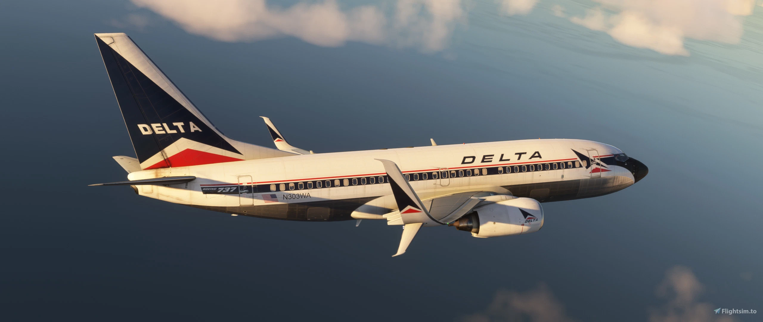 737-700 Delta Airlines Retro (N303WA - 1989) Weathered! - Aircraft