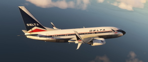737-700 Delta Airlines Retro (N303WA - 1989) Weathered! thumbnail 1