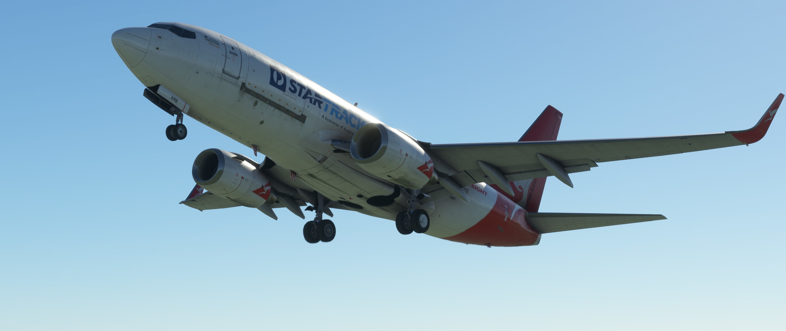 737-700 BDSF Qantas Freight (VH-XMB - 2018) weathered - Image 1