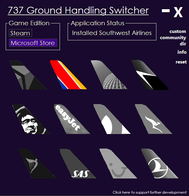 737 Ground Handling Switcher for Microsoft Flight Simulator MSFS