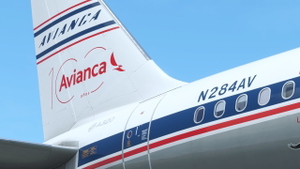 [8K] Avianca N284AV retro livery thumbnail 3
