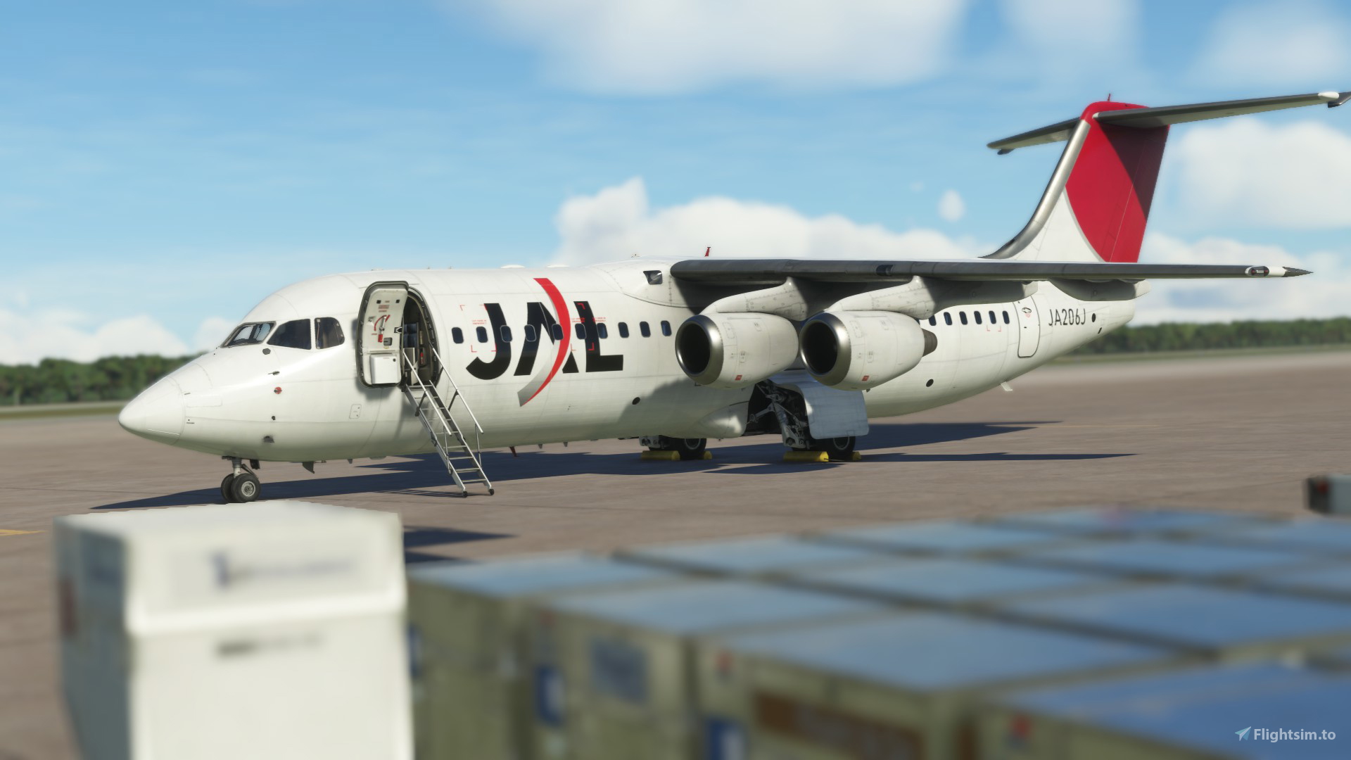 8K] BAe 146-300 Japan Airlines - J-Air (Fictional - Arc of