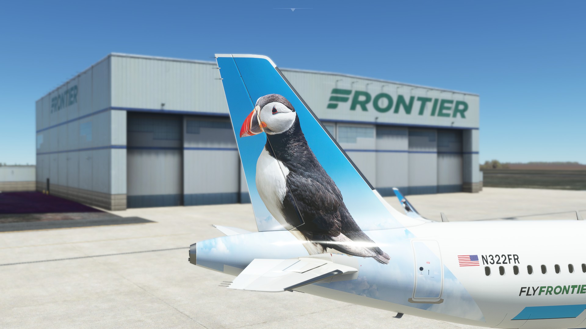 puffins　フラット加工 A32NX] Frontier Airlines(Captain The Puffin)[N322FR]8K - Aircraft