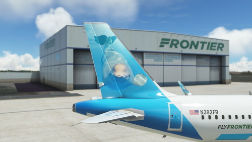 [A32NX] Frontier Airlines(Kenai The Beluga Whale )[N392FR]8K