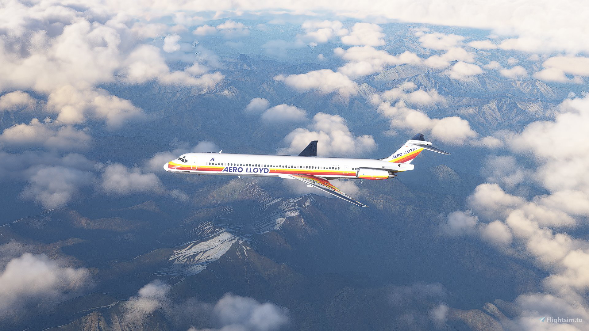 Aero Lloyd (D-ALLK) Fly Maddog X MD82 - 8K for Microsoft Flight