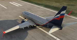 Aeroflot PMDG B737-700 Scimitar winglets thumbnail 6